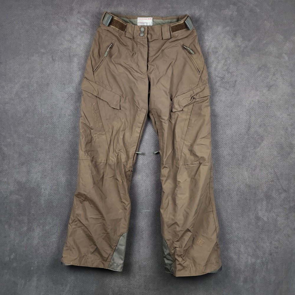 Salomon Clima Pro Snowboard Ski Pants Womens Small‎ Brown